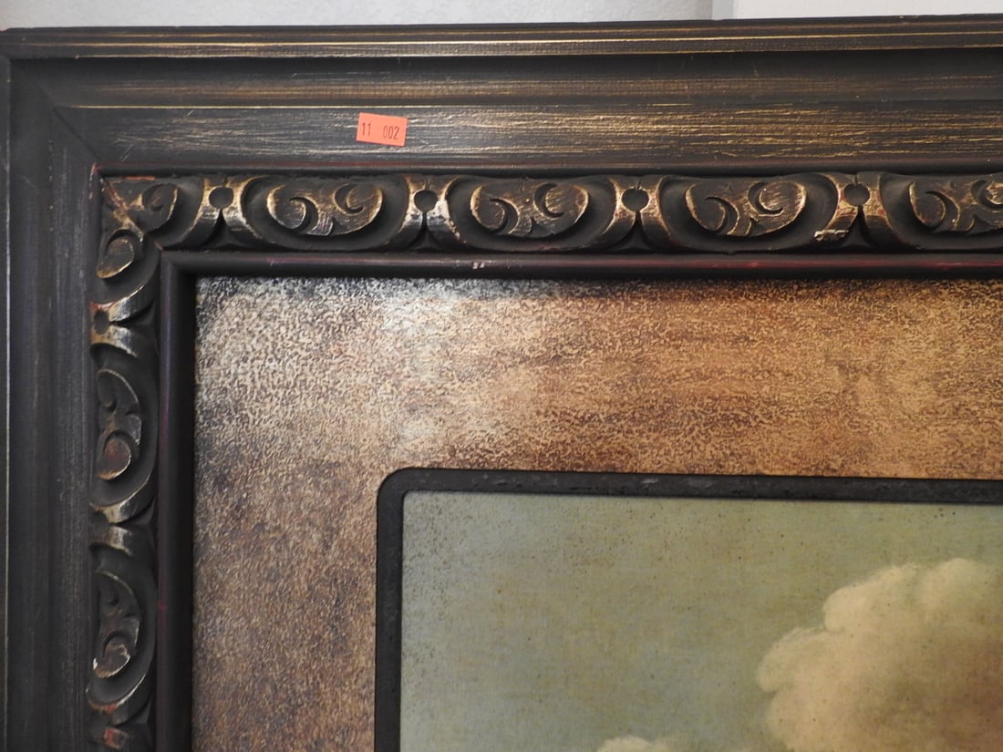 Naval Battle of the North Sea Framed Canvas Reprint - 2