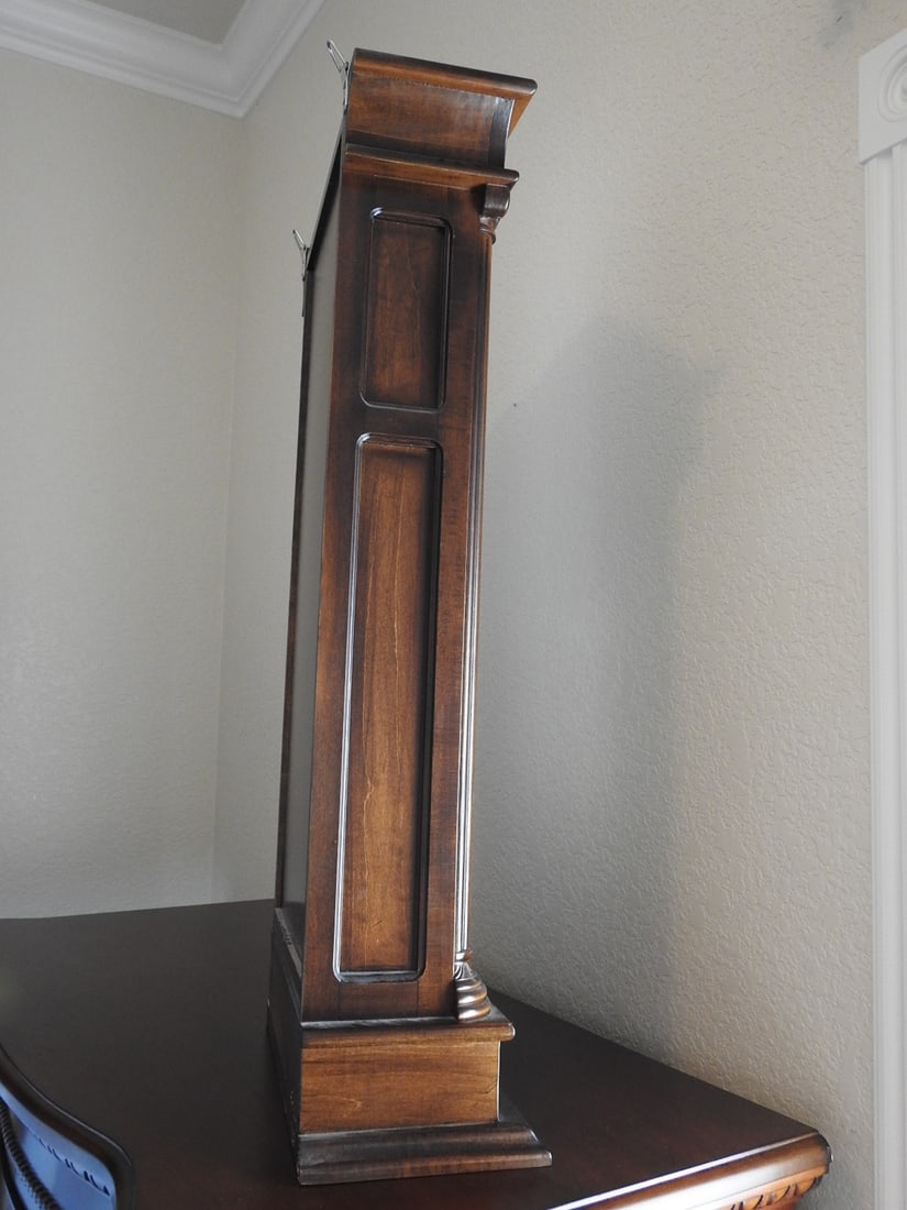 Neoclassical Style Carved Walnut Wall Clock - 9