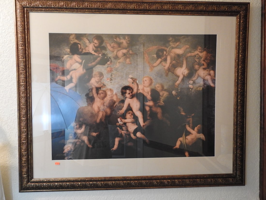 “Cherubs Scattering Flowers?? Framed Reprint (1 of 4)