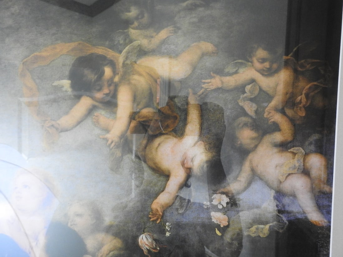 Cherubs Scattering Flowers Framed Reprint - 3