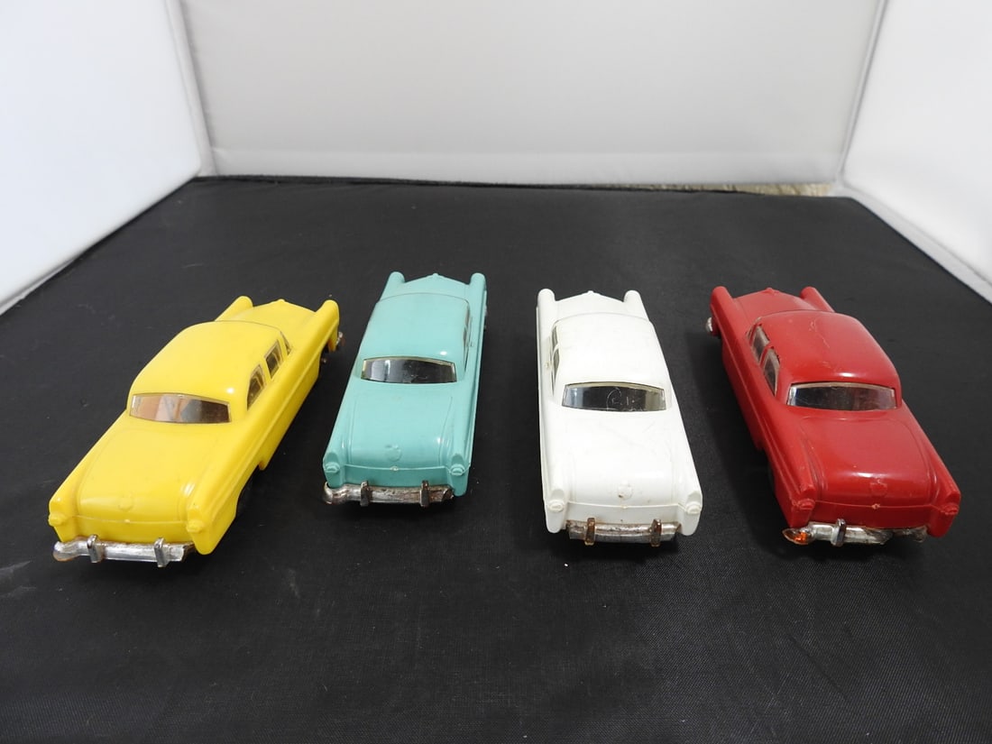 Lot of Four Small Plastic Toy Cars - 2
