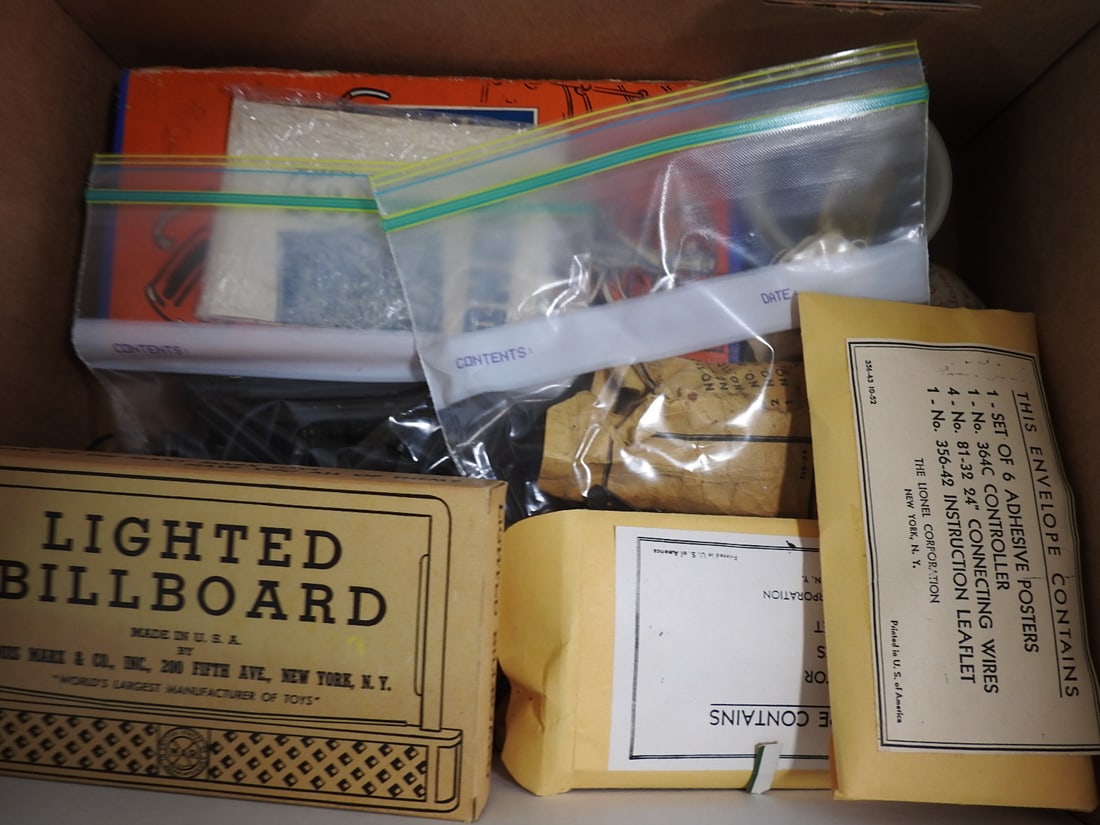 Lionel Reference Guides, Accessory Boxes and Cleaning Equipment Lot - 2