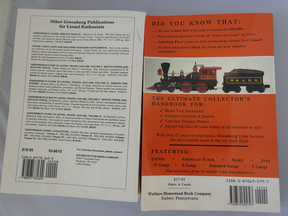 Lionel Train Repair Manuals and Reference Books Lot - 2