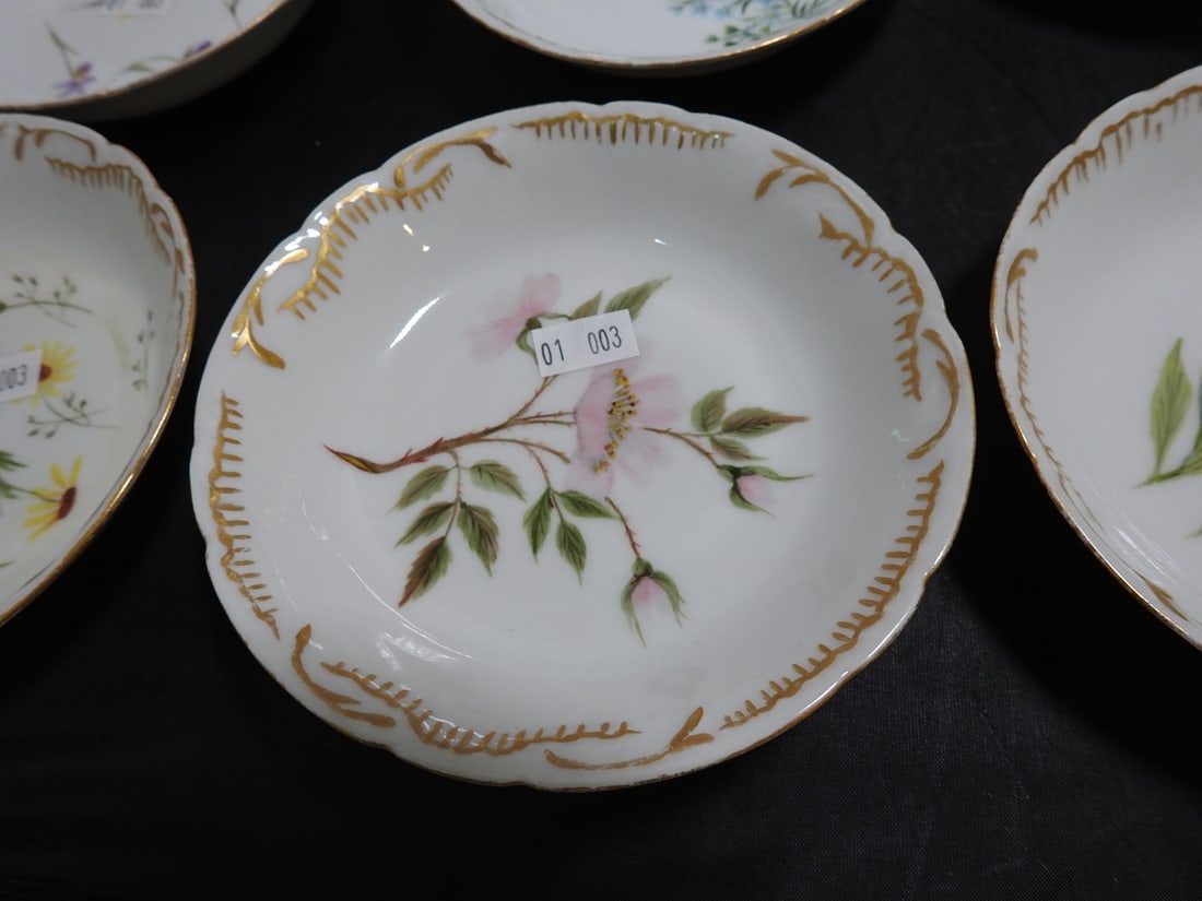 Haviland Limoges France Hand-Painted Porcelain Bowls, Set of 7 - 2