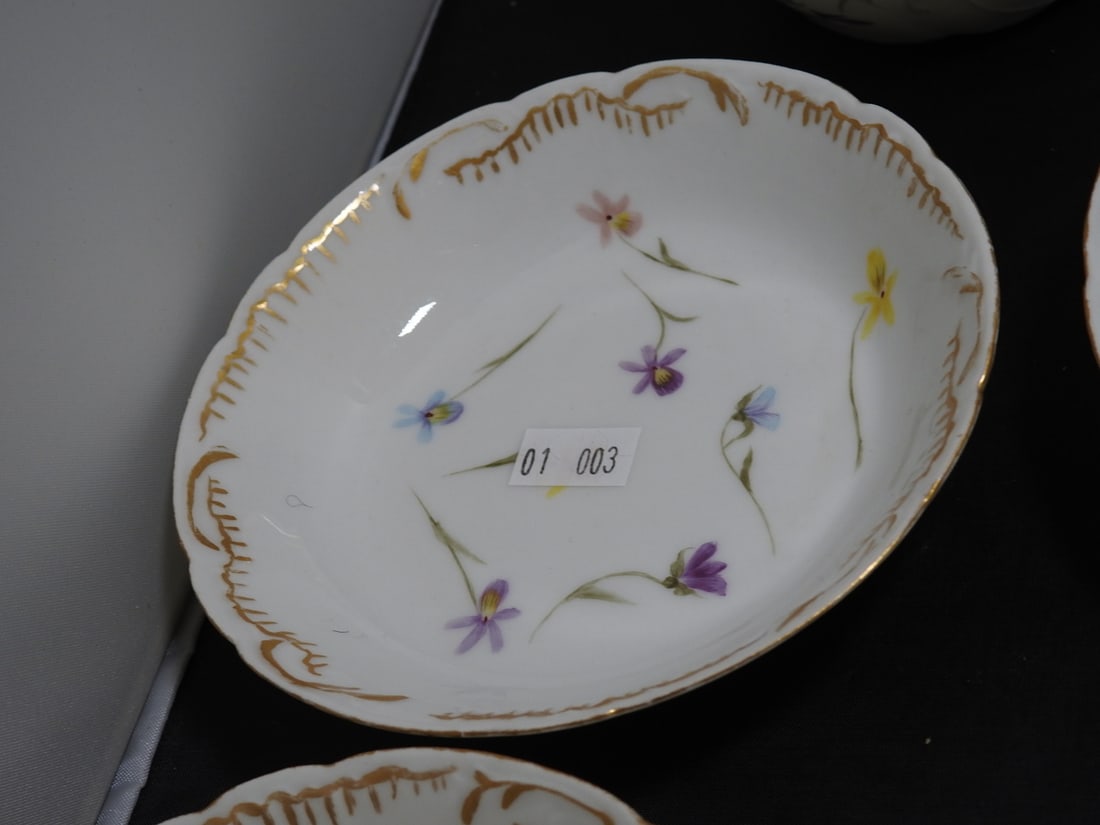 Haviland Limoges France Hand-Painted Porcelain Bowls, Set of 7 - 6