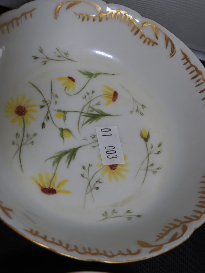 Haviland Limoges France Hand-Painted Porcelain Bowls, Set of 7 - 7
