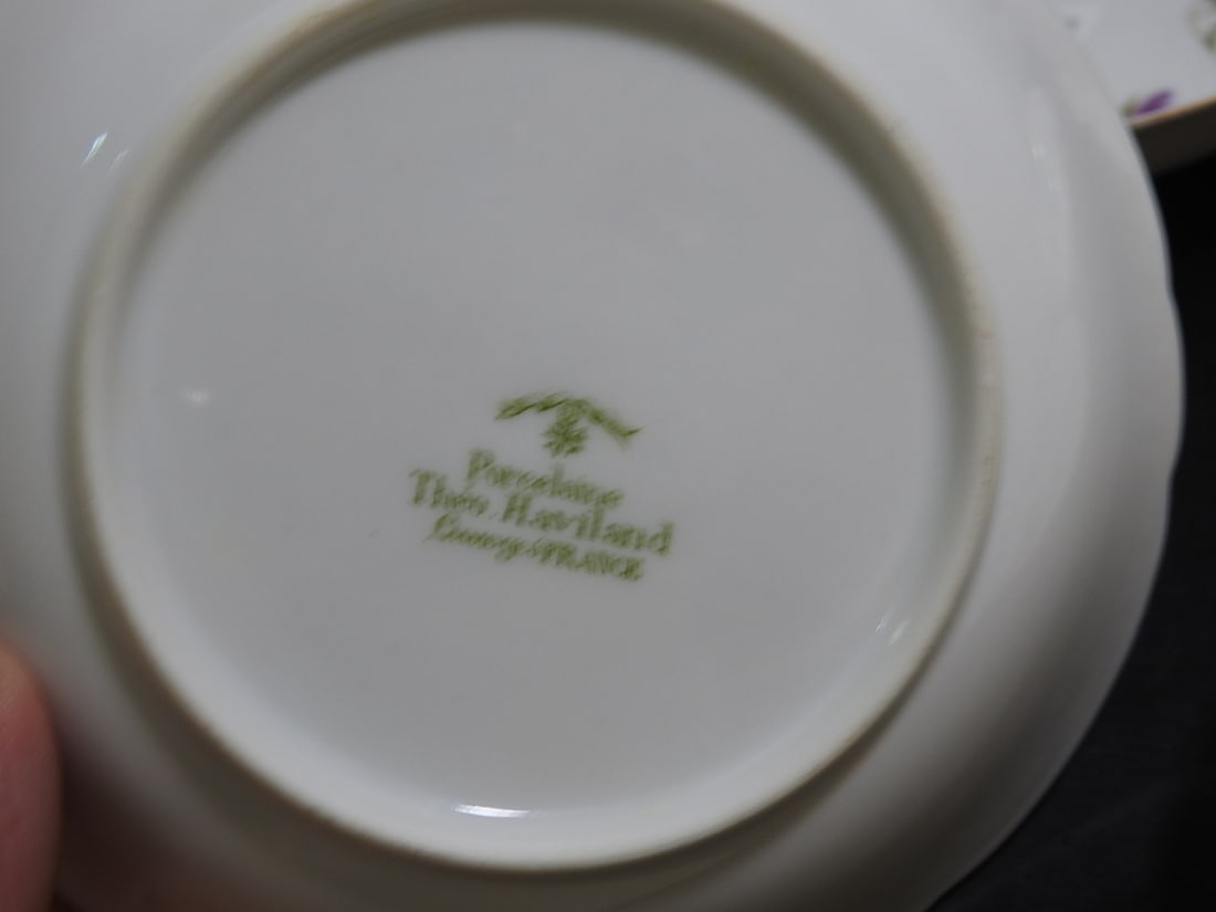 Haviland Limoges France Hand-Painted Porcelain Bowls, Set of 7 - 8