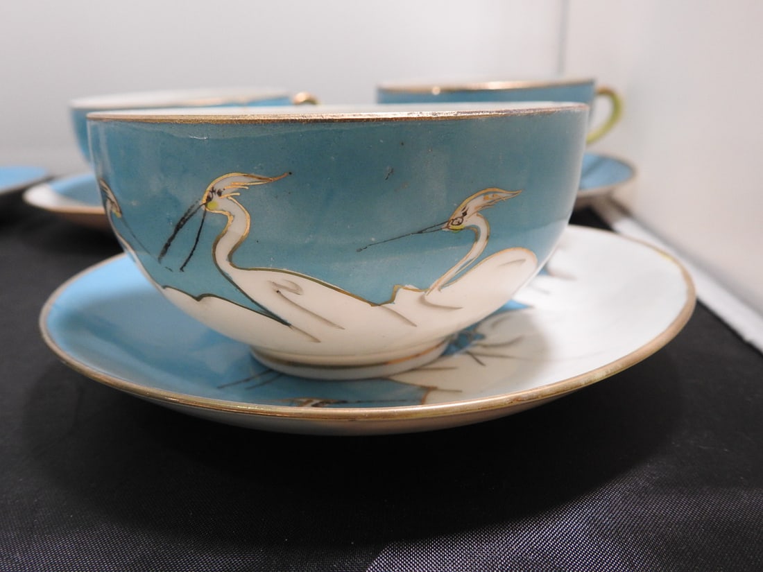 Made in Japan Porcelain Teacups and Saucers Set - 2