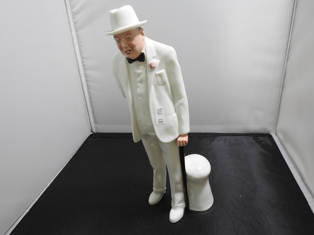 Royal Doulton Winston Churchill Character Figure HN3057: Royal Doulton character figure of Winston Churchill, model HN3057, copyright 1984. Approx. 11 x 4 x 4 in.
