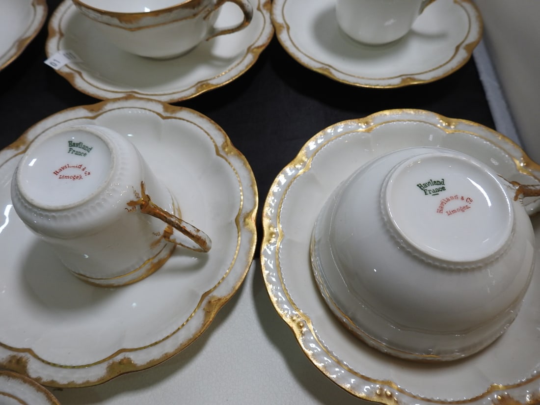 Haviland Limoges France Porcelain Tea and Chocolate Service, 20 Pieces - 6