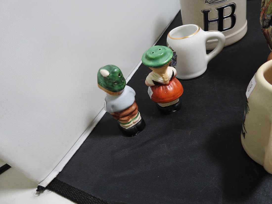 Vintage German Beer Stein and Stoneware Mug Group - 12