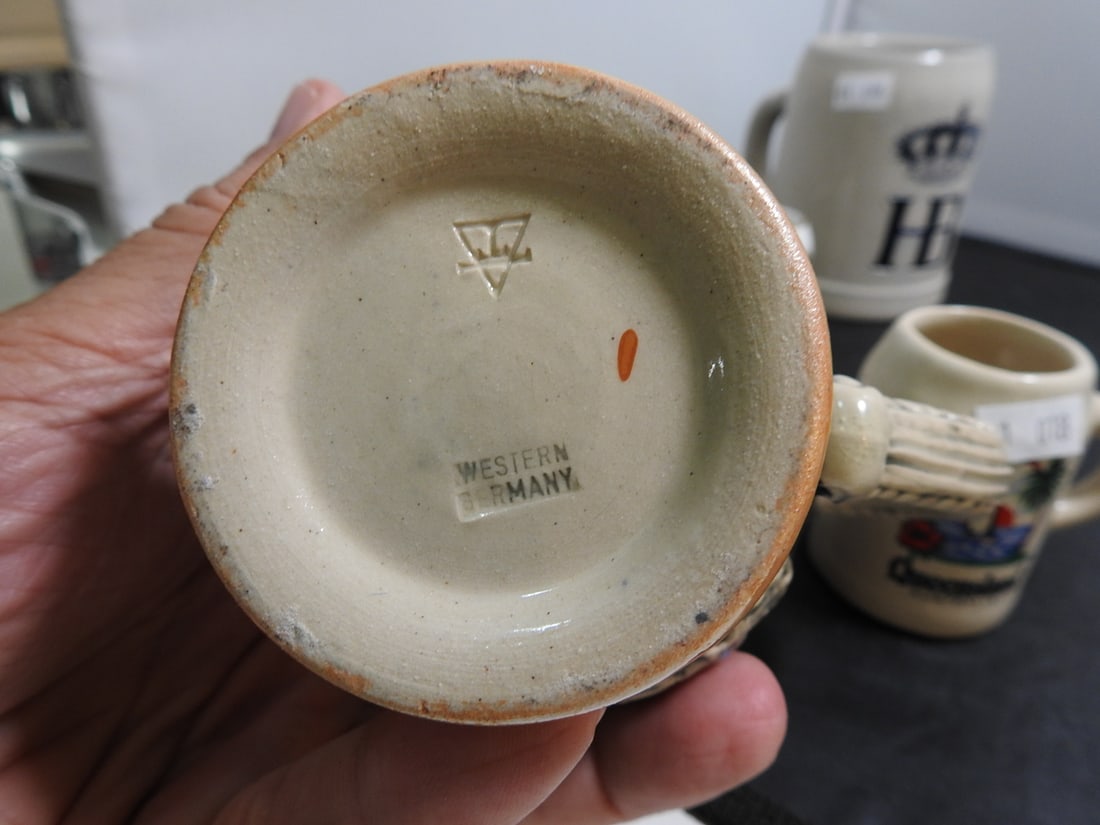 Vintage German Beer Stein and Stoneware Mug Group - 9