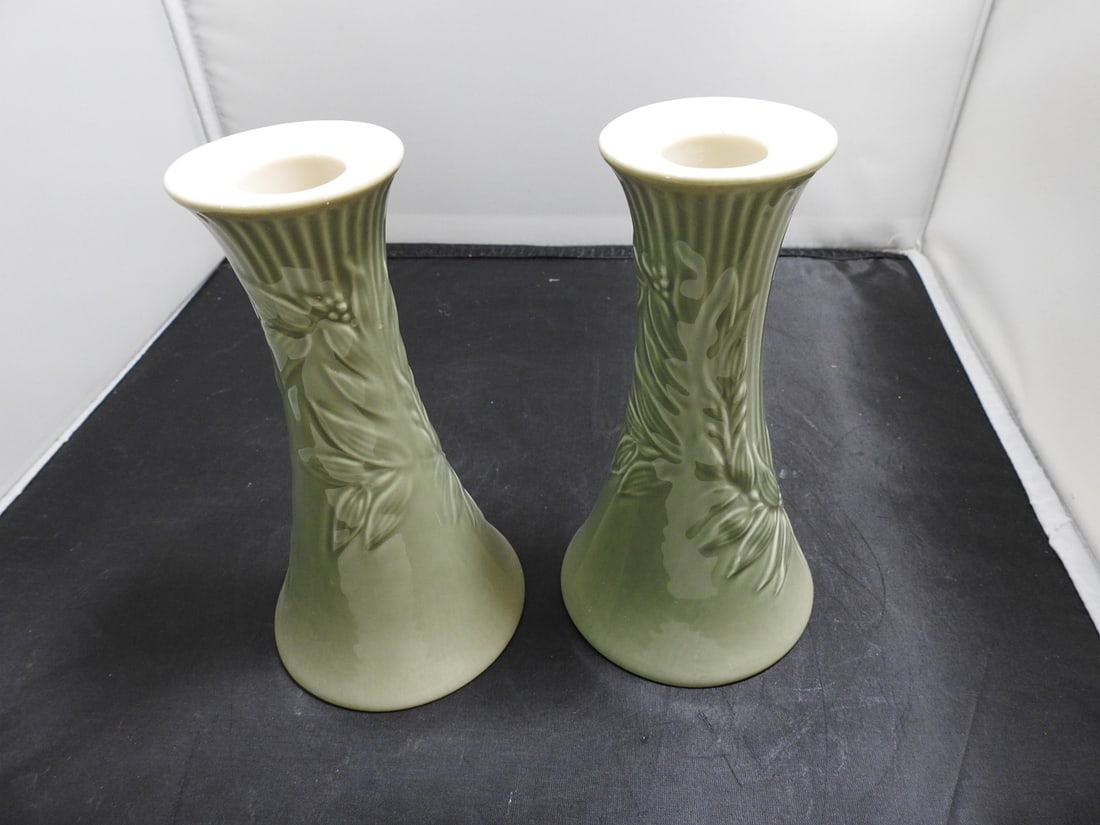 Lenox Fine Porcelain Candlesticks, Pair - 3