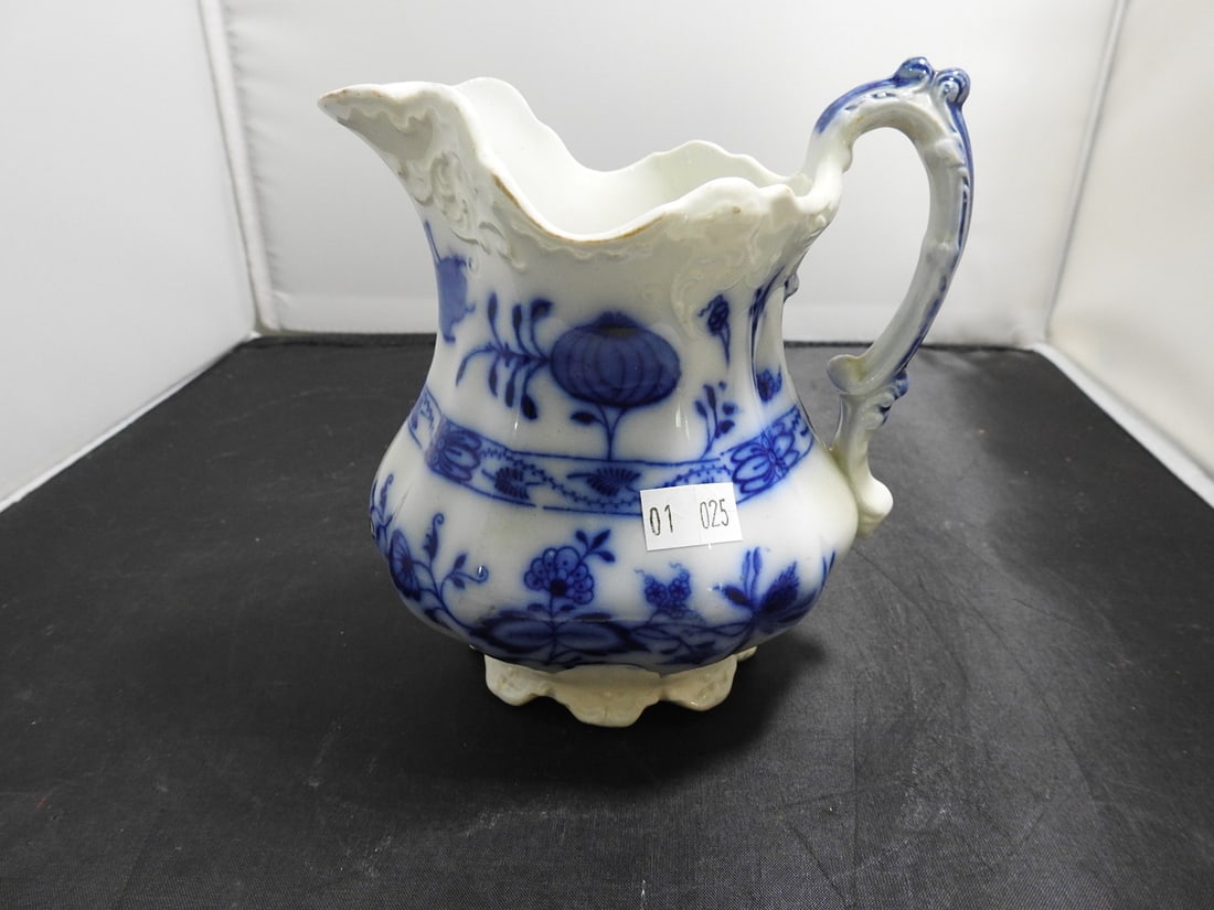 Johnson Bros. England Flow Blue Ironstone Pitcher (1 of 5)