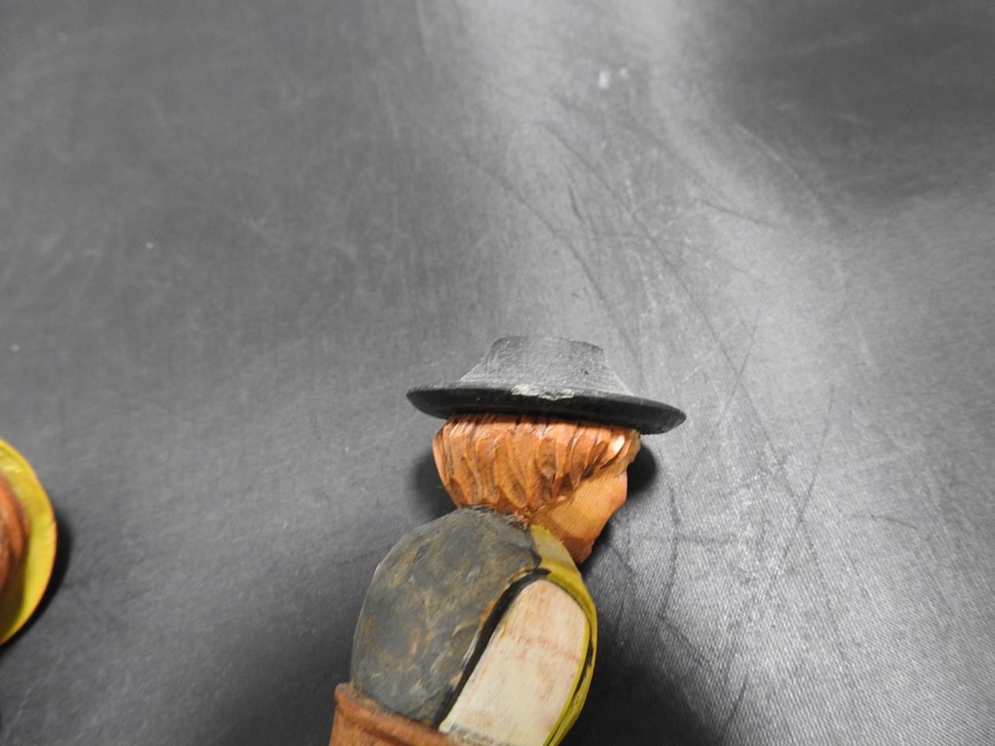 Vintage Hand-Carved German Bottle Stopper Group - 12