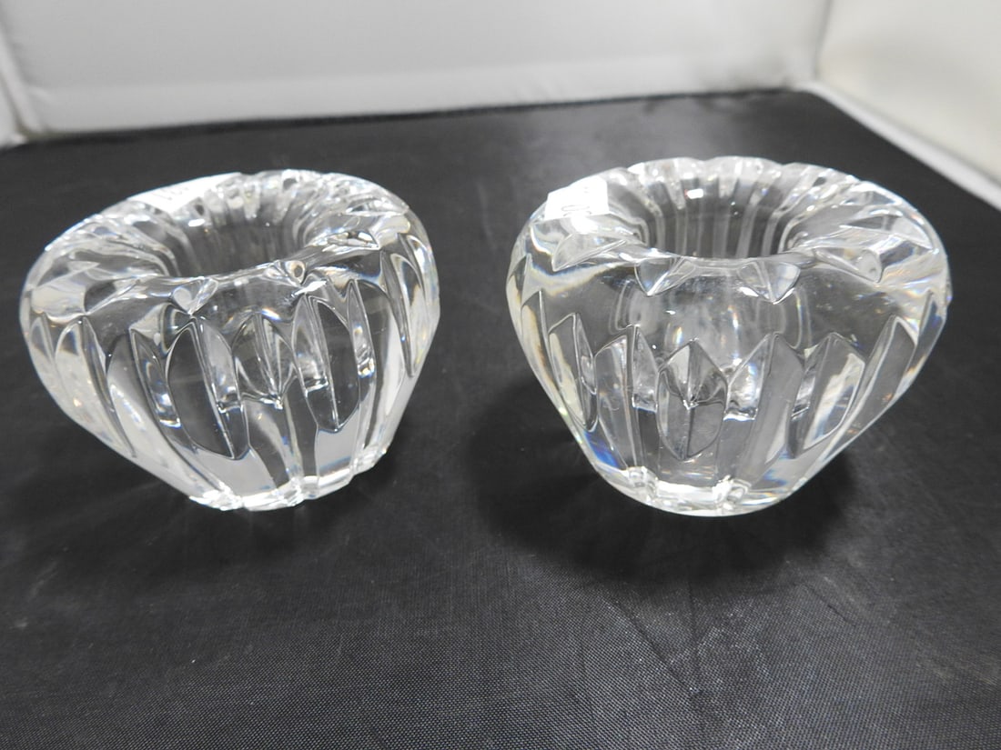 Waterford Crystal Candle Holders, Pair - 3