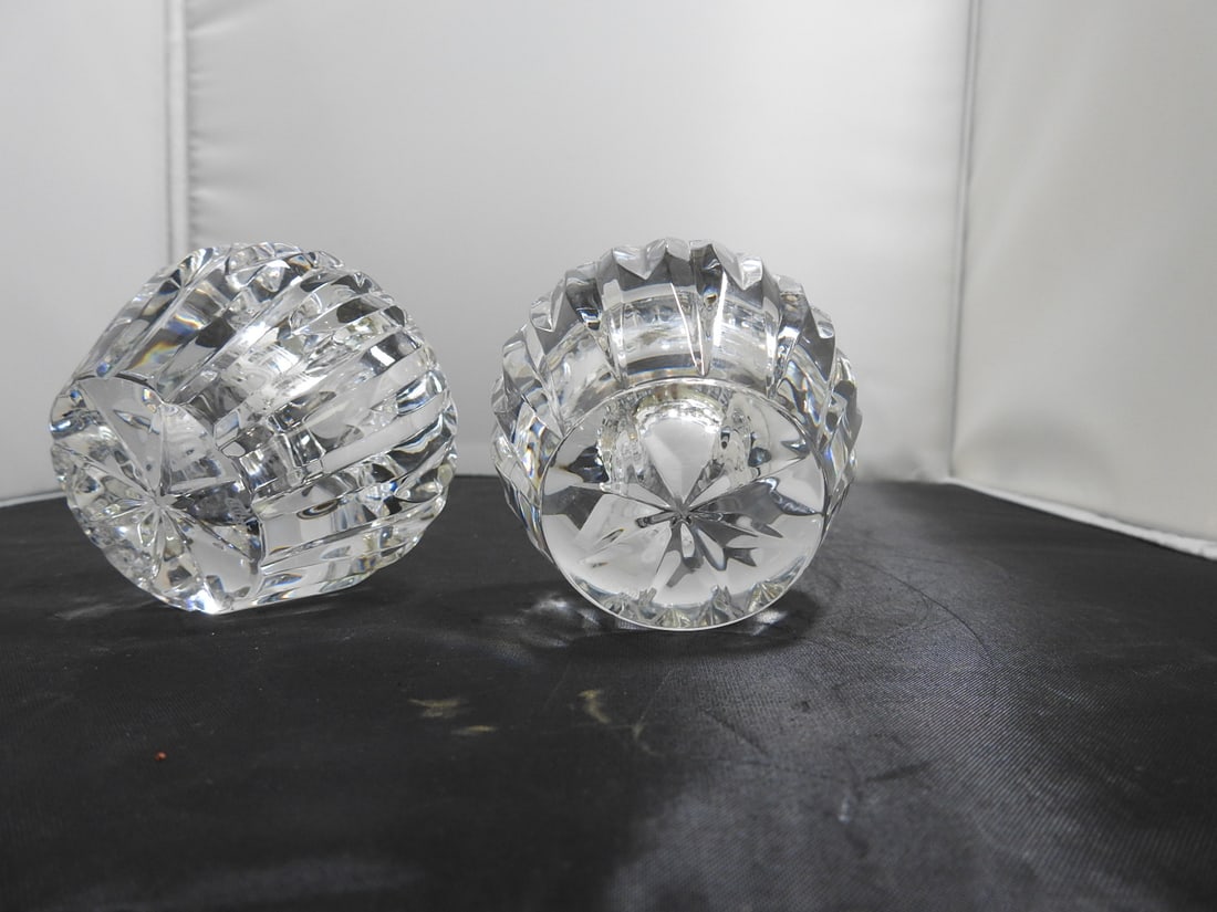 Waterford Crystal Candle Holders, Pair - 4