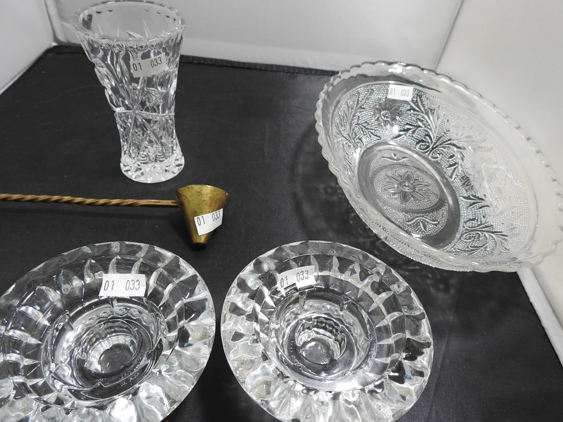 Mixed Crystal and Decorative Home Decor Lot - 2