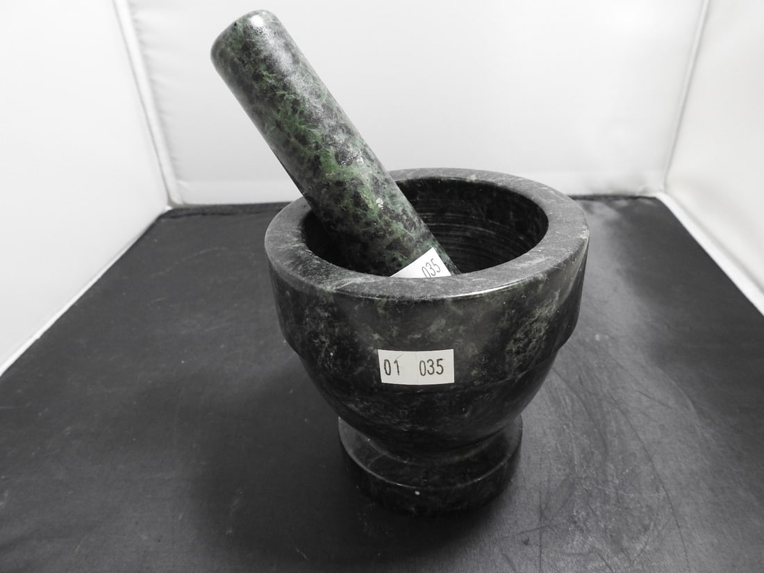 Green Marble Mortar and Pestle (1 of 4)