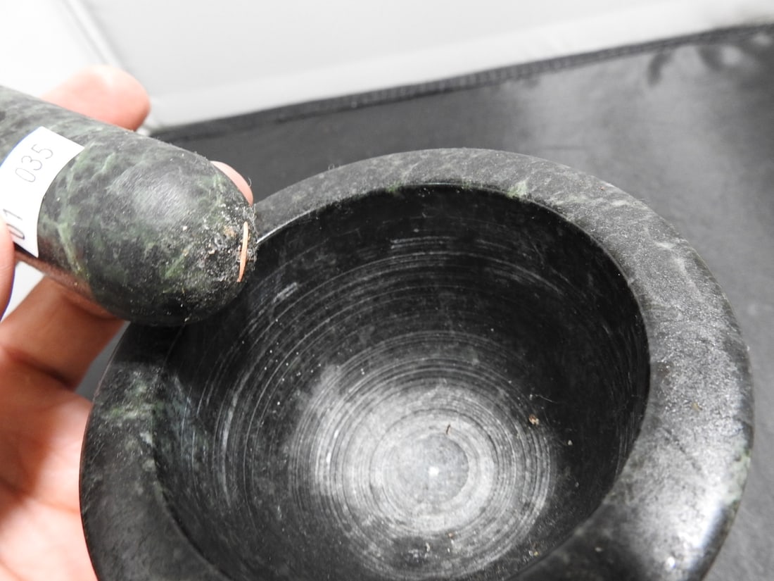 Green Marble Mortar and Pestle - 4