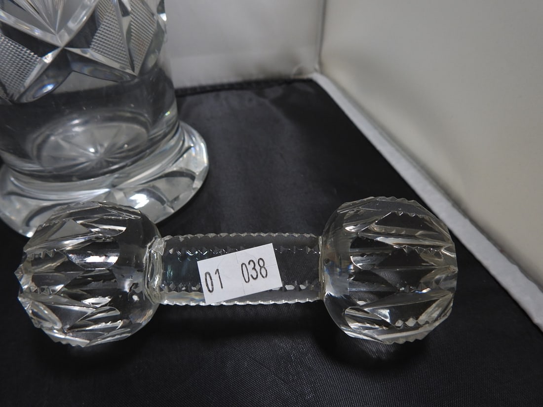 Mixed Lead Crystal and Sun Purple Glass Group - 5