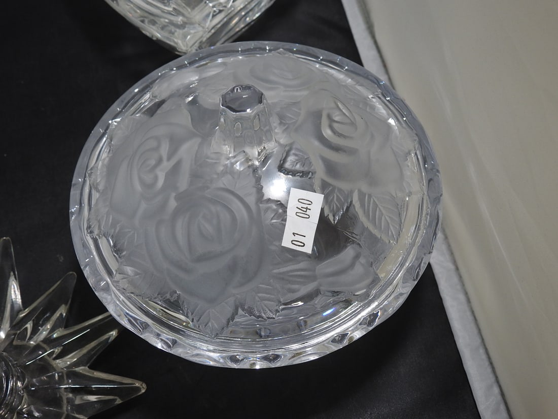 Mixed Crystal and Glass Serving Lot - 2