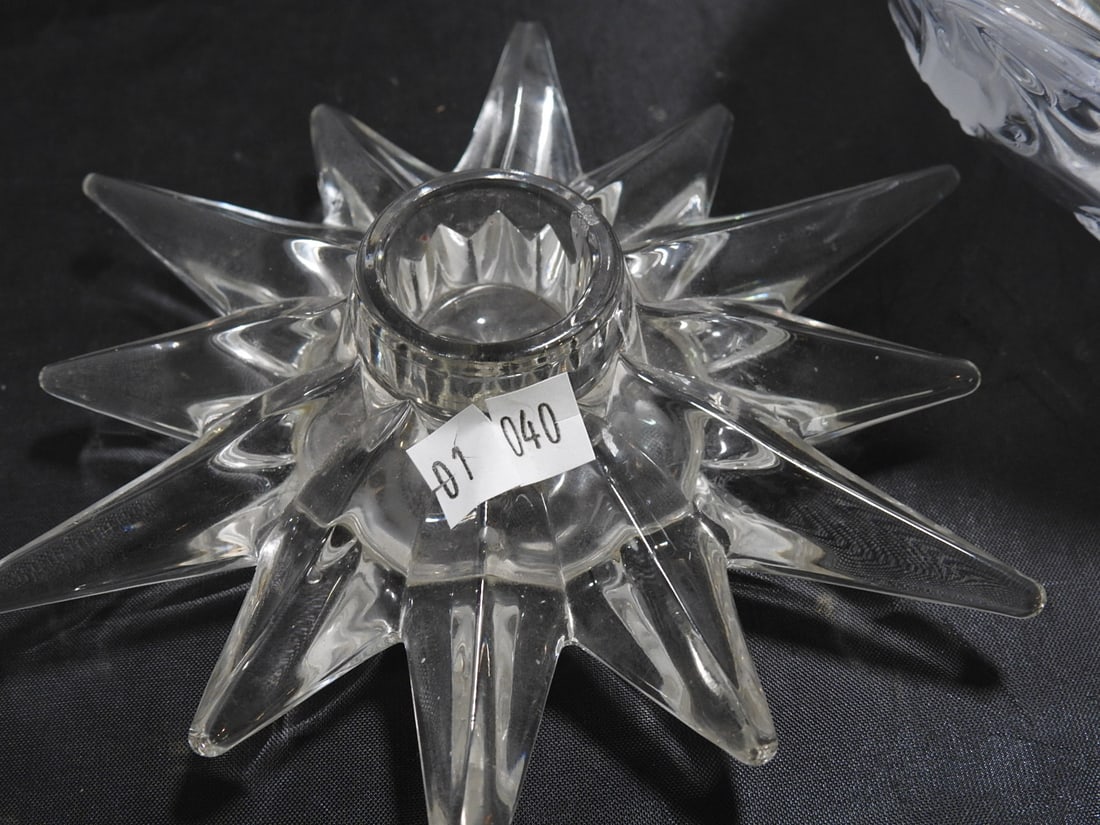 Mixed Crystal and Glass Serving Lot - 4