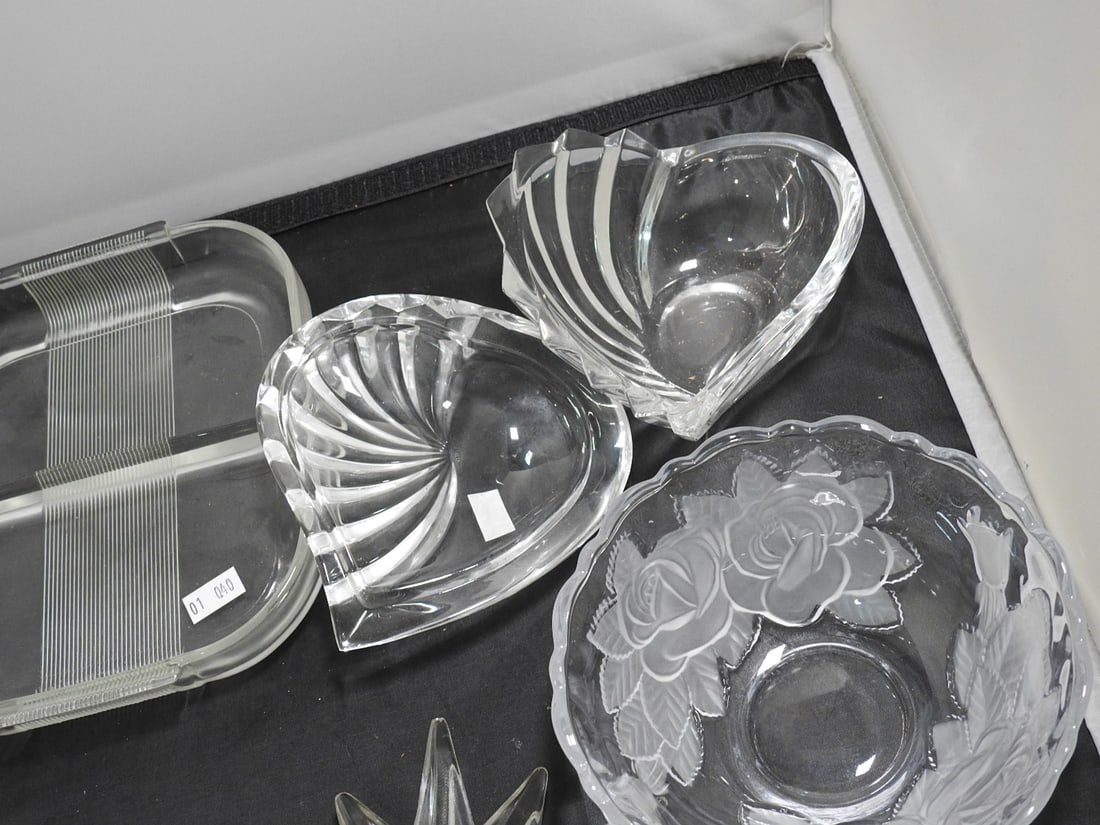 Mixed Crystal and Glass Serving Lot - 6