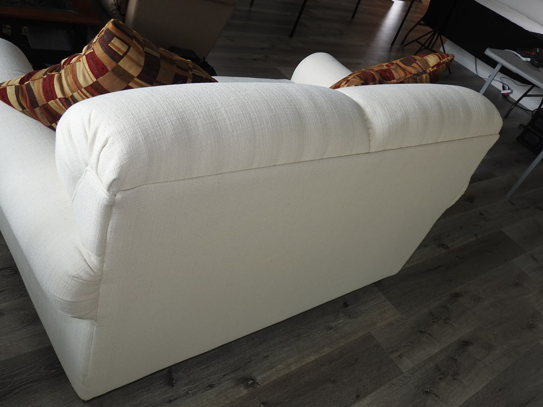 Upholstered Loveseat with Throw Pillows - 3
