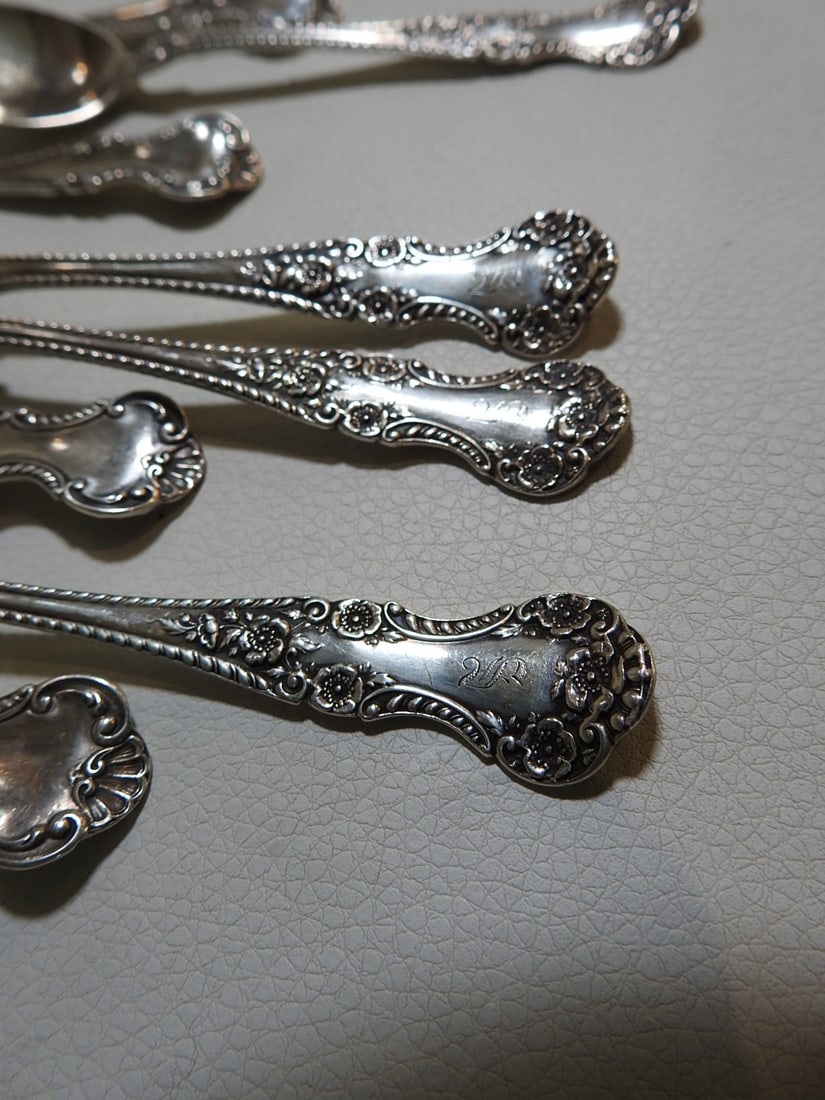 11-Piece Gorham Cambridge Sterling Silver Spoon Set - 2