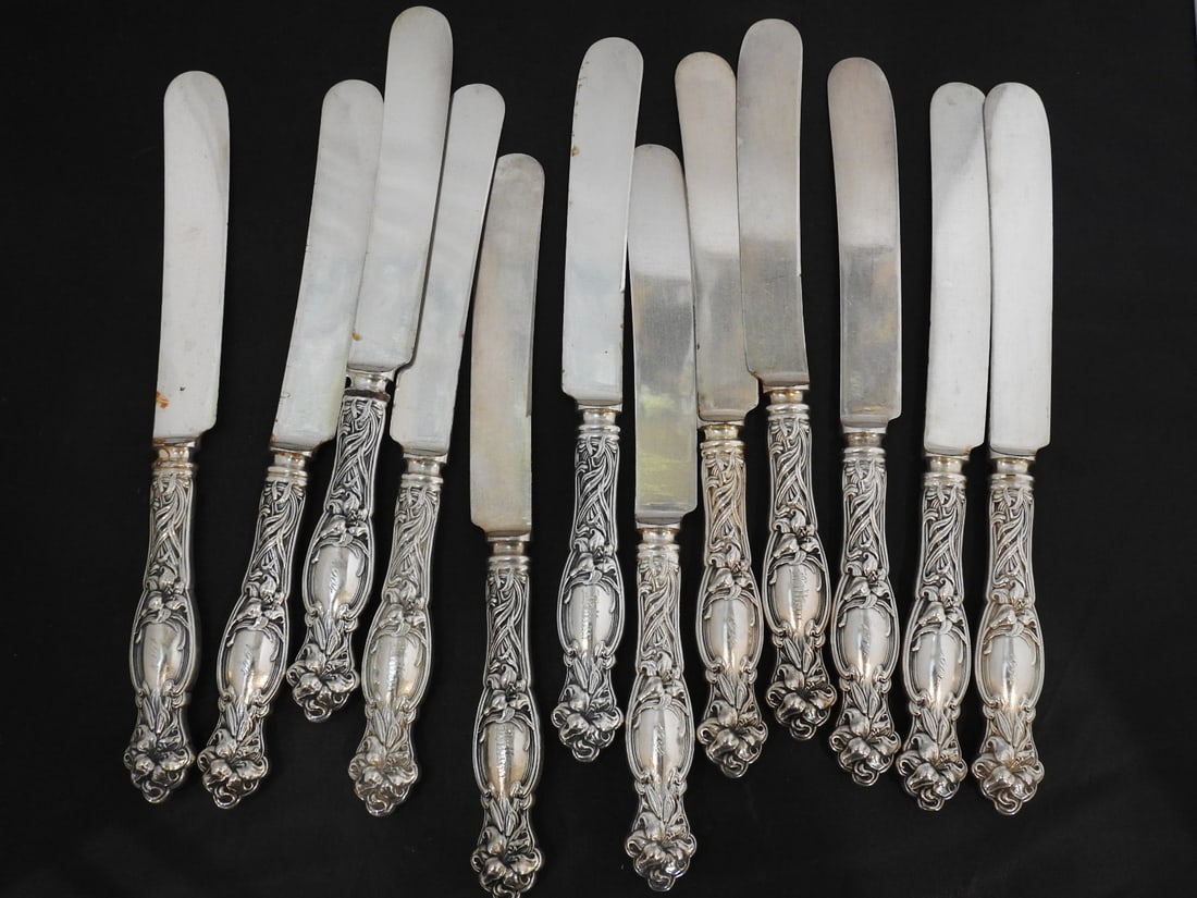 12-Piece International Silver Frontenac Sterling-Handled Knife Set - 5