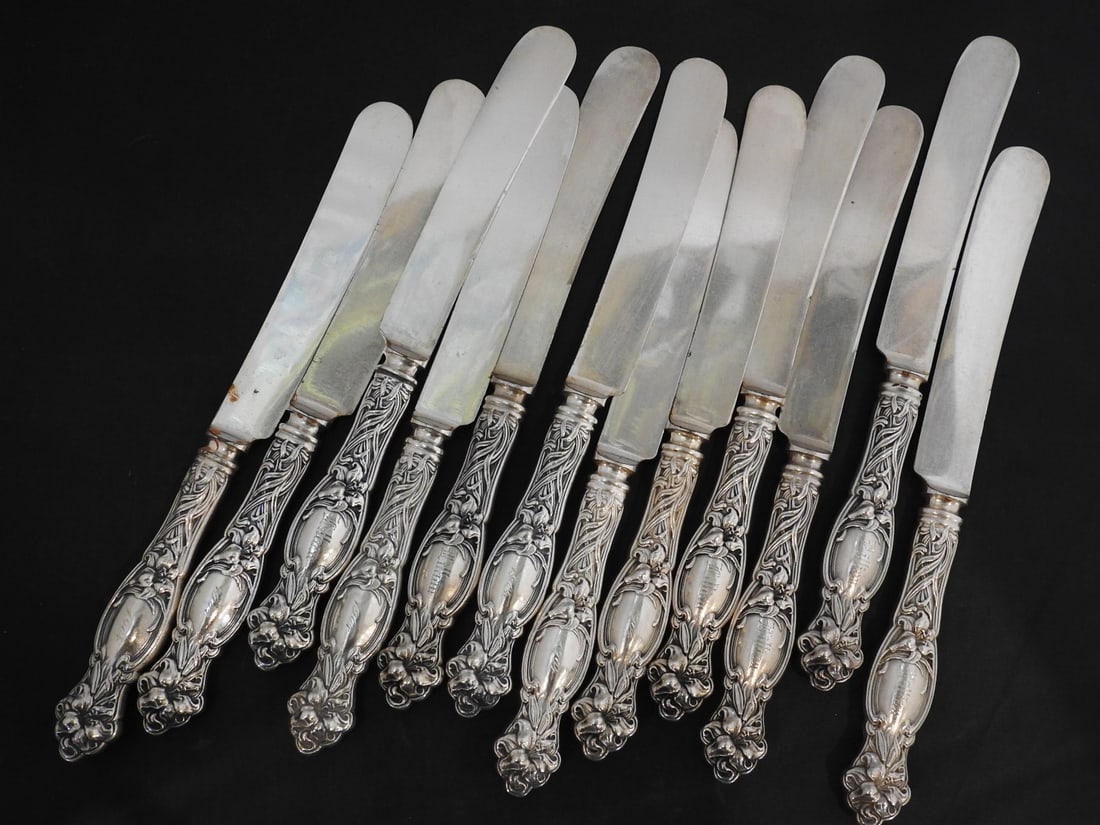 12-Piece International Silver Frontenac Sterling-Handled Knife Set - 6