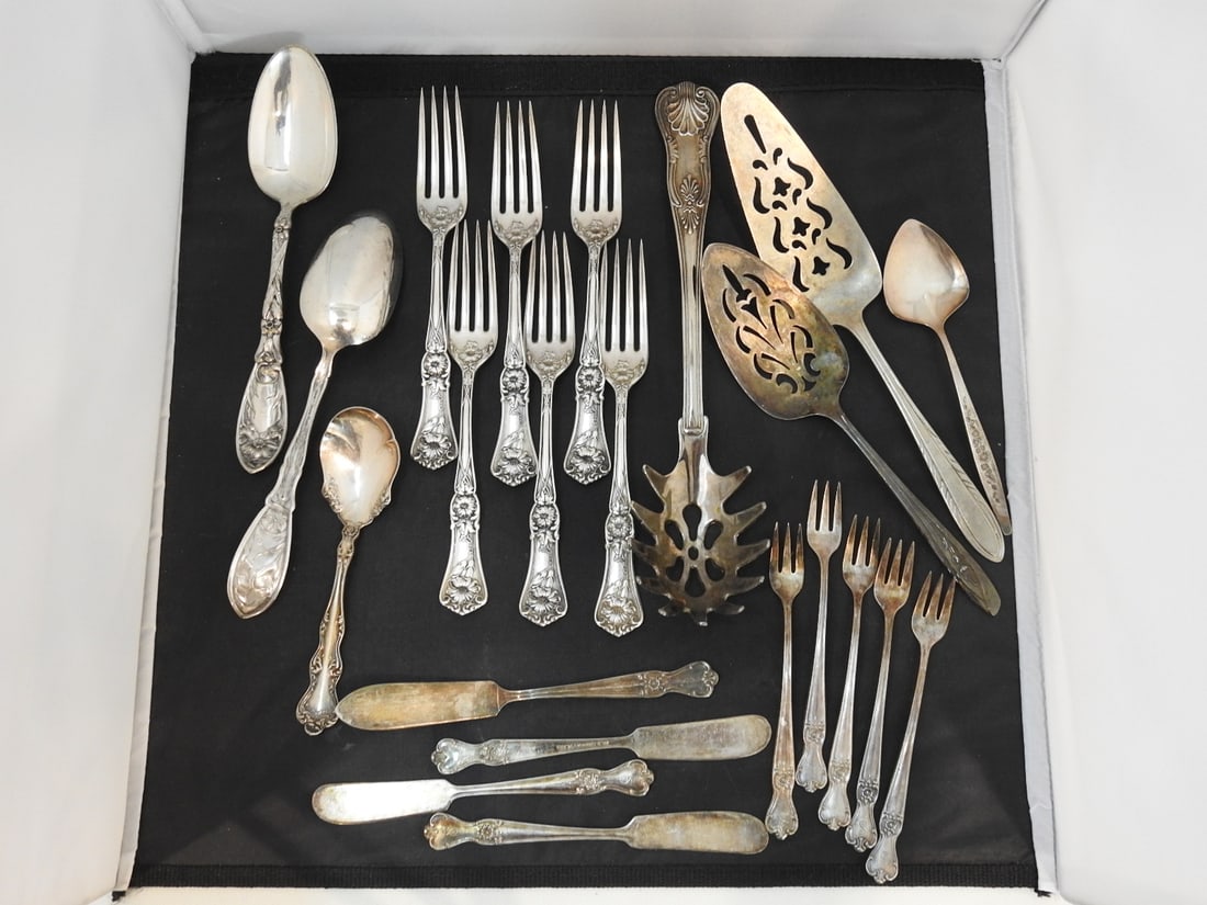 21-Piece Antique Silver Flatware Lot (1 of 6)