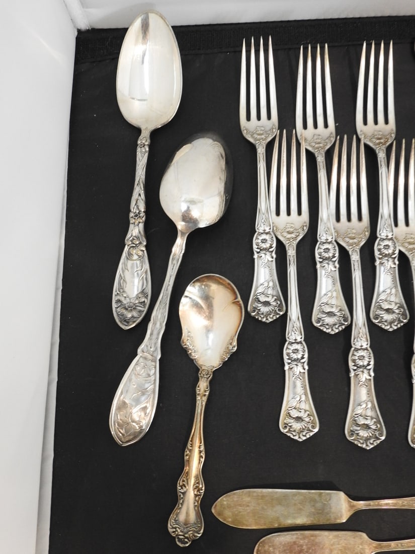 21-Piece Antique Silver Flatware Lot - 5