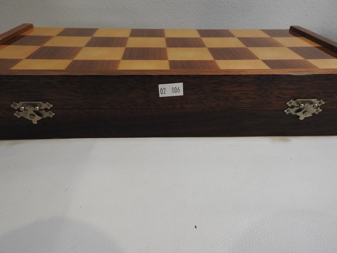 Vintage Swiss Wood Chess Set with Original Manual - 4
