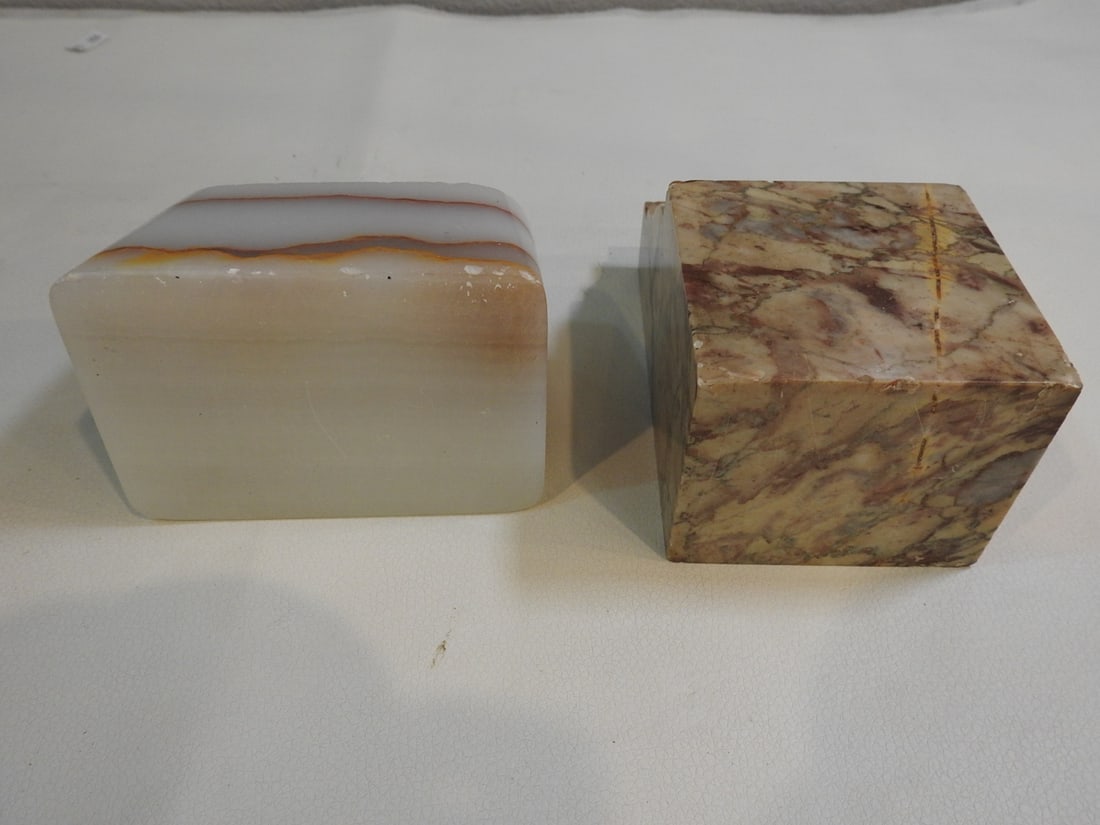 Onyx and Marble Bookend and Pen Holder - 4