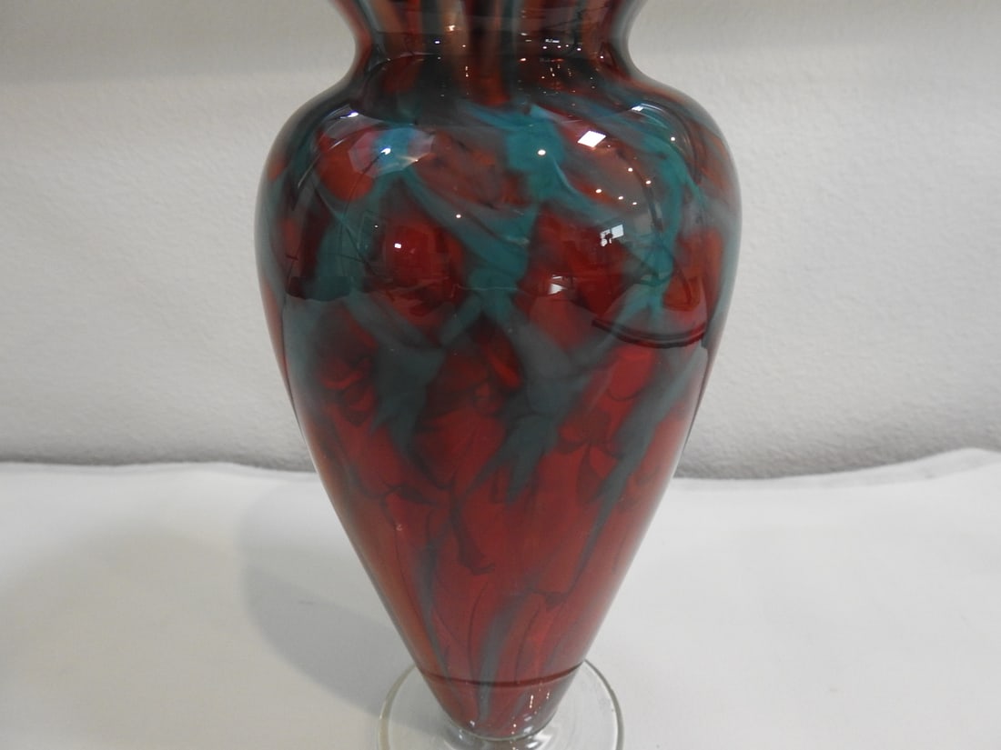 Signed The Glass Forge Art Glass Vase, 2005 - 3
