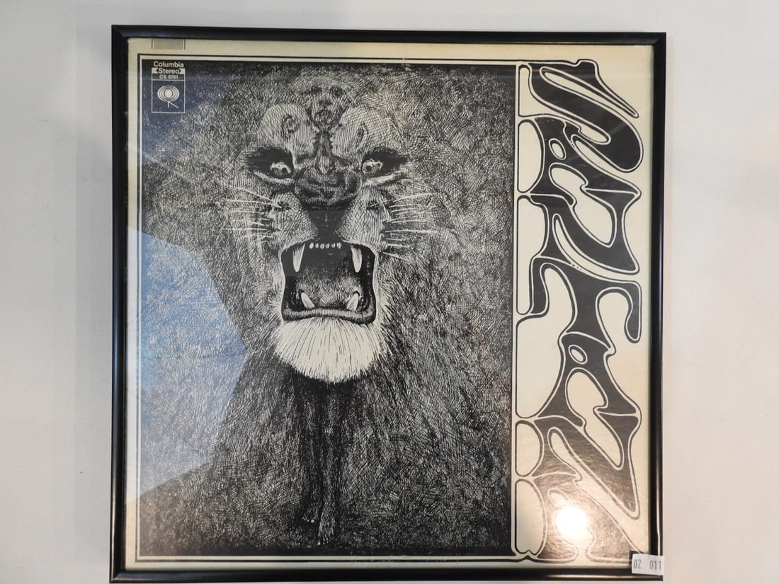Framed Santana Album Display (1 of 3)