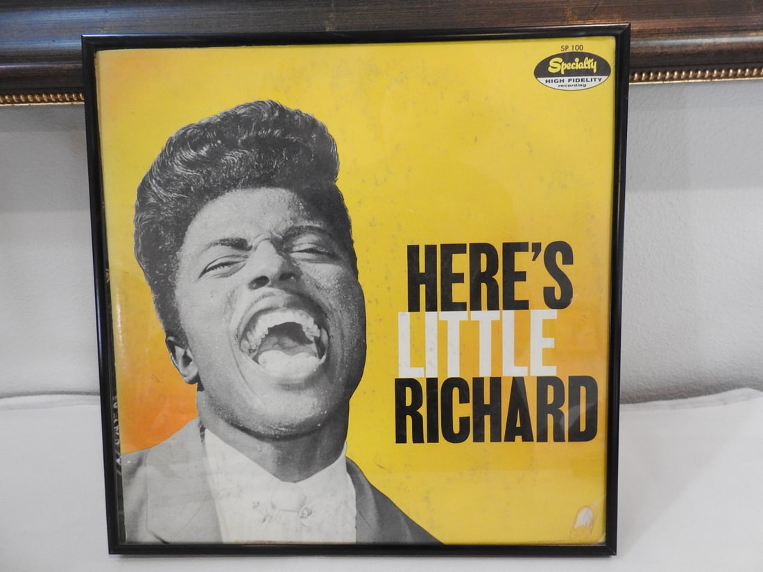 Framed Here's Little Richard Album Display (1 of 4)