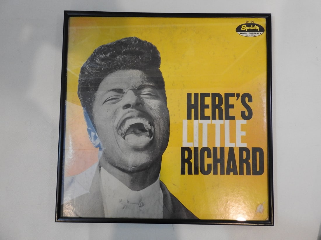 Framed Here's Little Richard Album Display - 2