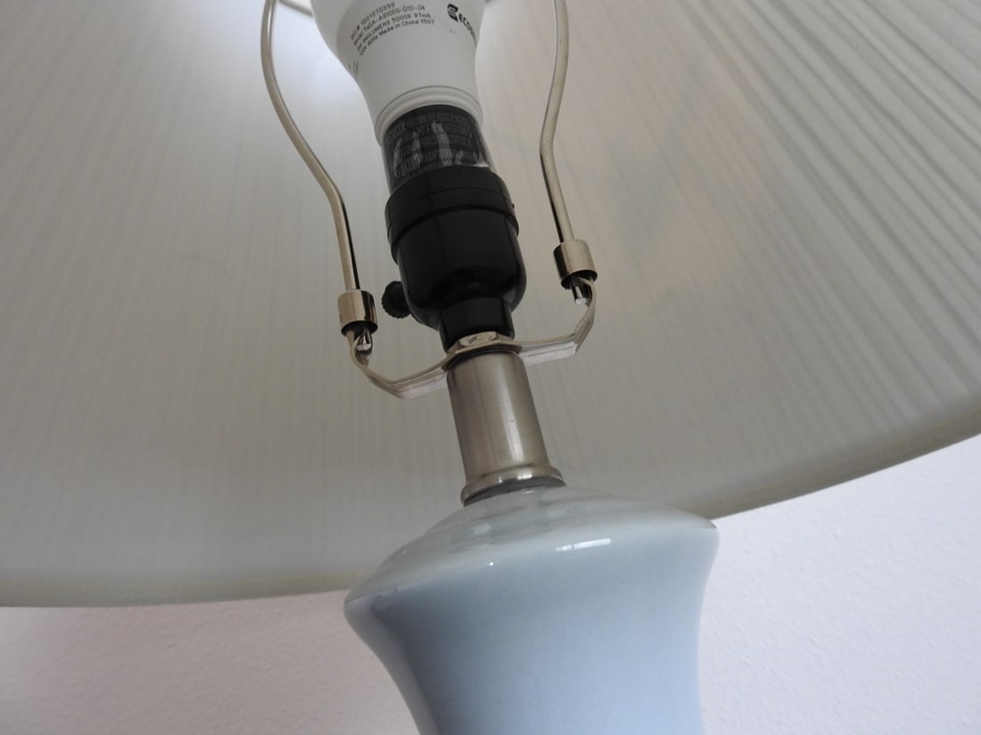 Blue Pottery Table Lamp - 2