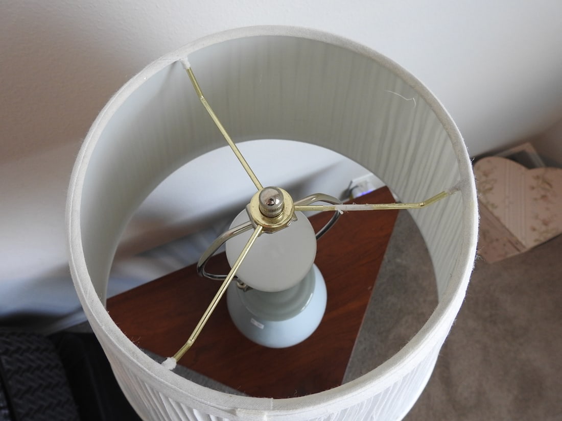 Blue Pottery Table Lamp - 3