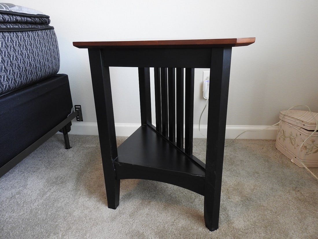 Pair of Ethan Allen Craftsman Shaker Style Corner Tables - 3