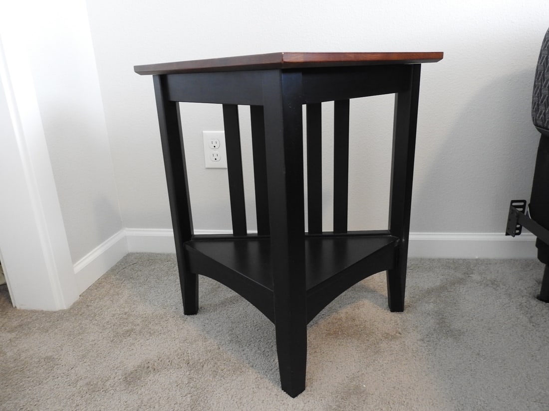 Pair of Ethan Allen Craftsman Shaker Style Corner Tables - 7