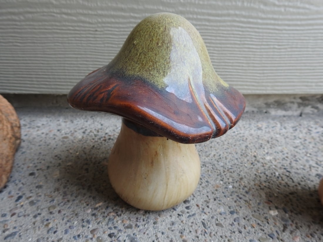King Toad with Toadstools Garden Decor - 3