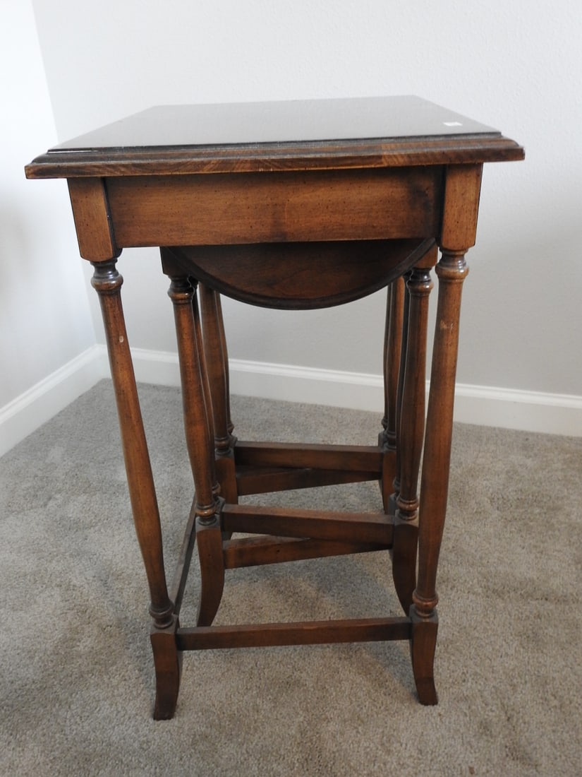 Brandt Wooden Nesting Tables, Set of 3 - 9