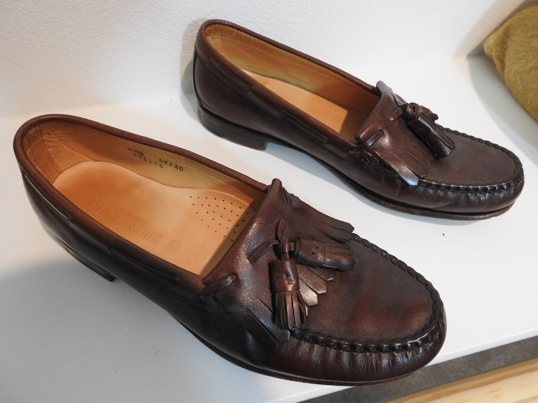 Bruno Magli Men's Cowhide Shoes with Dustbag, Size 8.5 - 4