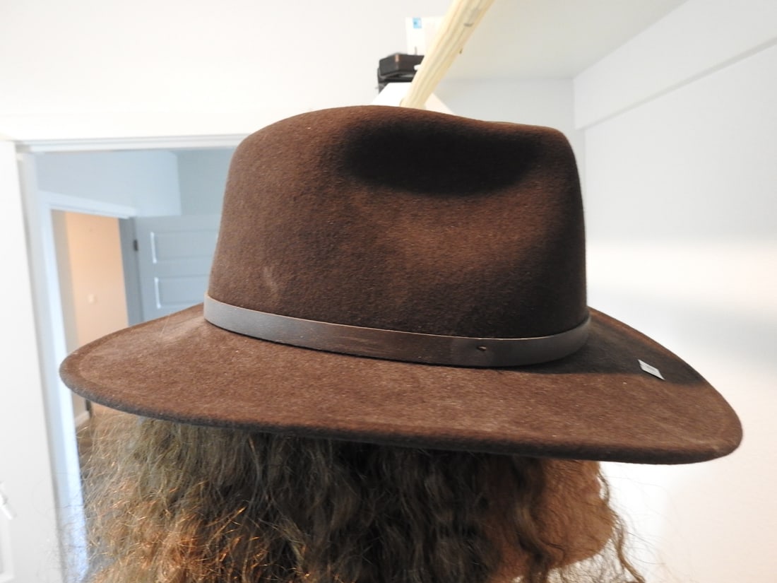 Scala Wool Hat, Size Large: Scala wool hat marked size Large. Approx. 5.5 x 13.5 x 14.5 in.