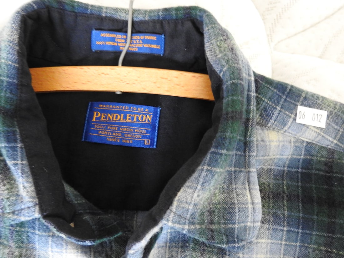Pendleton Wool Plaid Shirt, Size Large - 2