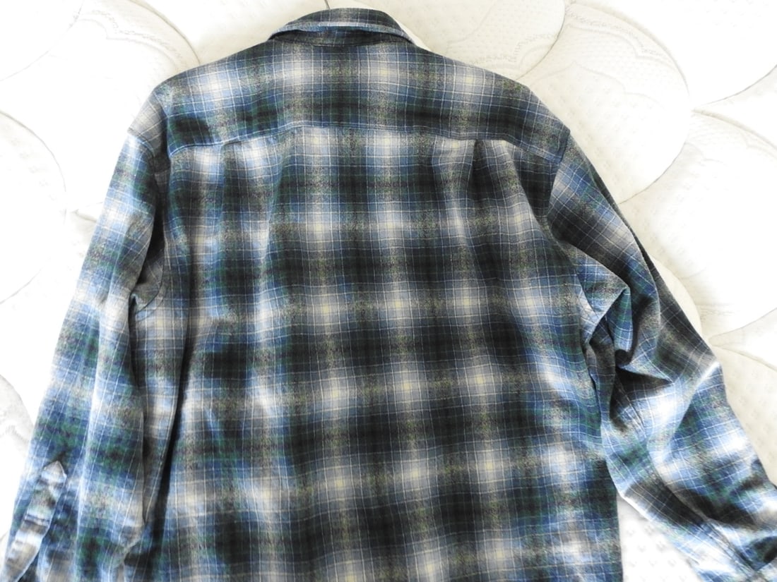 Pendleton Wool Plaid Shirt, Size Large - 3